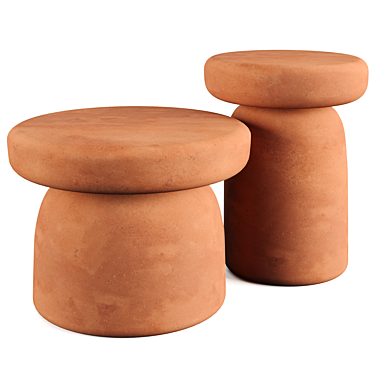 Contemporary Clay Coffee Table by Miniforms 3D model image 1 