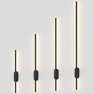 Modern LED Wall Light Fixture 3D model image 1 