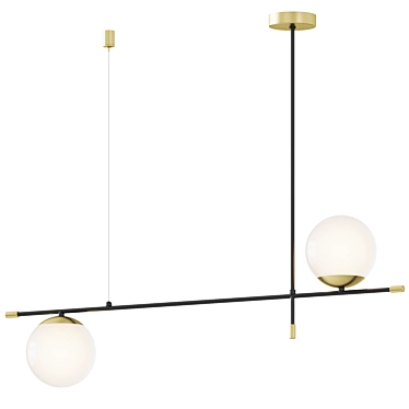 Vintage Style Pendant Light Fixture 3D model image 1 