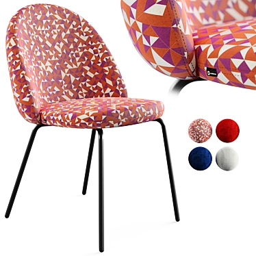 Modern Iola Chair by Miniforms 3D model image 1 