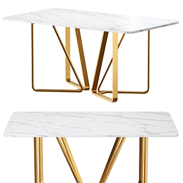 Marble Dining Table Gold