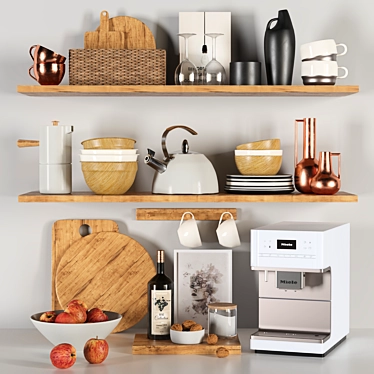 2018 Kitchen Accessories 3D Model 3D model image 1 