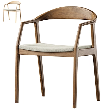 Sapporo Upholstered Chair, DeepHouse 3D model image 1 