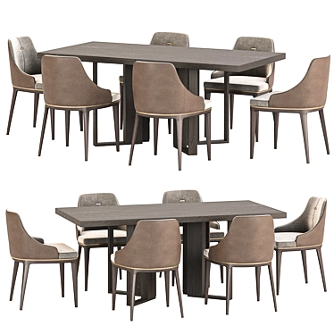 Modern Dining Set Furniture Collection 3D model image 1 