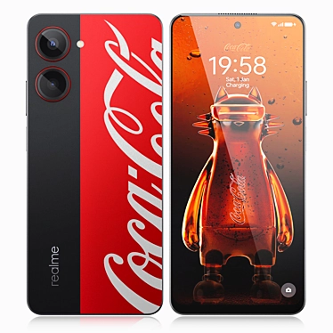 Realme 10 Pro 5G Coca-Cola Renderer 3D model image 1 