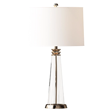 Tapered Table Lamp - Sleek Design 3D model image 1 