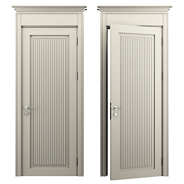 Orto Duo Door: Modern Elegance 3D model image 1 