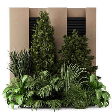  Outdoor Plants Bush Set 1405 3D model image 1 