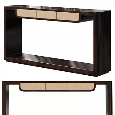 Elegant Theodore Alexander Console Table 3D model image 1 