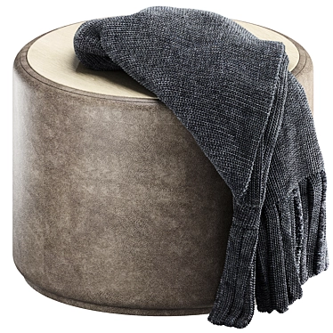 Luxury Pilar Ottoman for Home 3D model image 1 