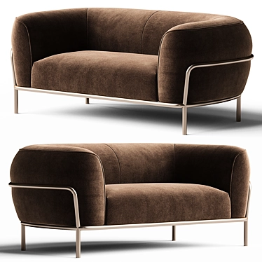 Elegant SOPHIE Sofa: Stylish Comfort 3D model image 1 