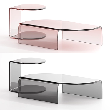 E-ggs MERIAN Coffee Tables | Pink & Black 3D model image 1 