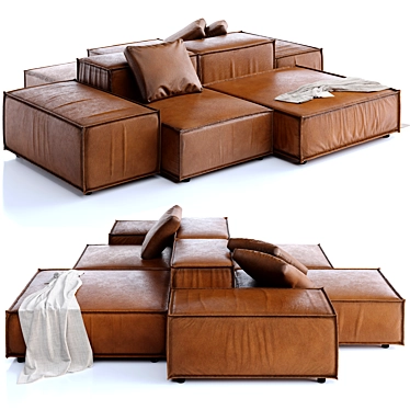 Extra Soft Living Divani Sofa 3D model image 1 