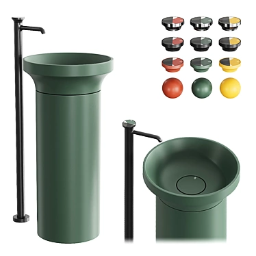 Gessi Origini Freestanding Washbasin Set 3D model image 1 