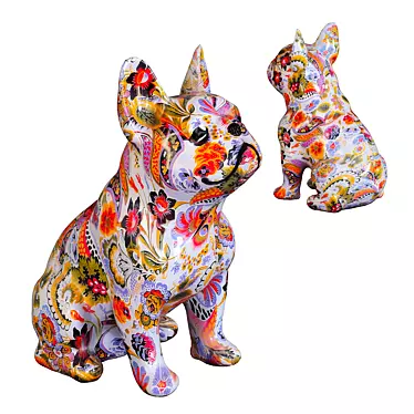 French Bulldog Decor Figure 3D model image 1 