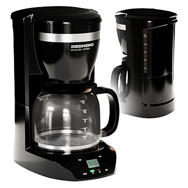 Sleek Coffee Maker with Smooth Finish 3D model image 1 