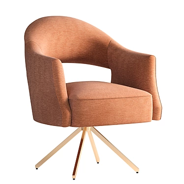 Adara Desk Chair in Knoll Natural 3D model image 1 