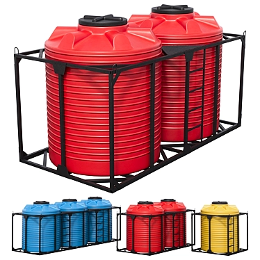 Portable Plastic Water Storage 3D model image 1 