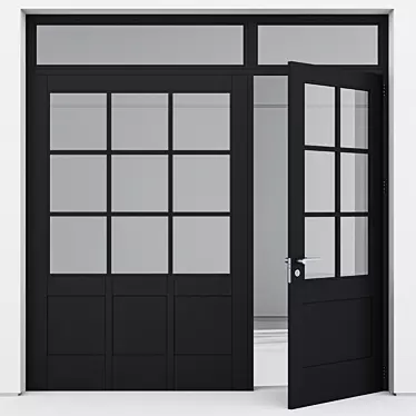 Sleek Aluminium Door Model 197 3D model image 1 
