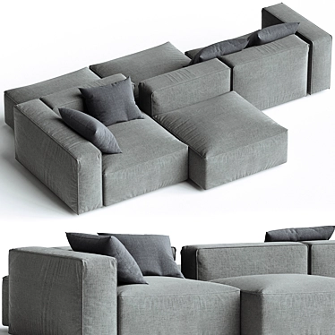 Modern Modular Sofa for Living 3D model image 1 