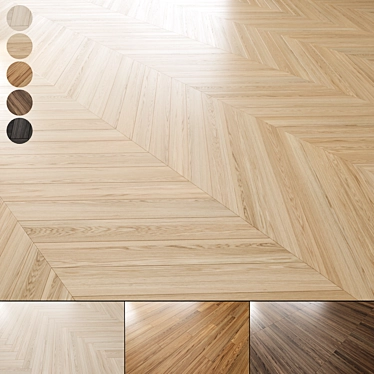 Oak Parquet Flooring 3D Models 3D model image 1 