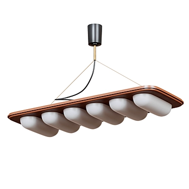 Vintage Retro Light Fixture 3D model image 1 