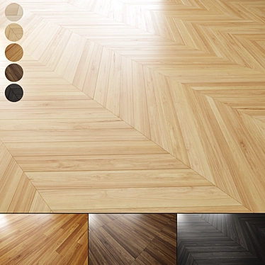  Oak Floor Texture Pack 3D model image 1 