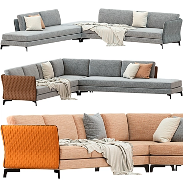 Modular Sofa Collection by Ceppi 3D model image 1 