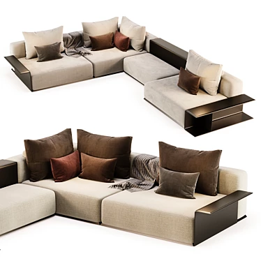 Modern Westside Sofa Poliform 3D model image 1 