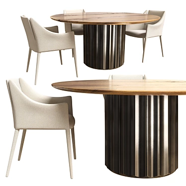 Modern Dorian Table For Stylish Dining 3D model image 1 