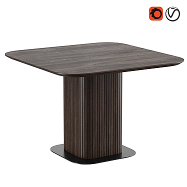 Modern Dining Table Glide Dantone 3D model image 1 