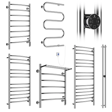 Terminus 1 Towel Warmers Set 3D model image 1 