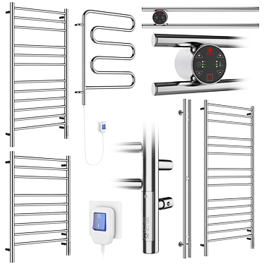 Luxury Towel Warmer Set Terminus 3D model image 1 