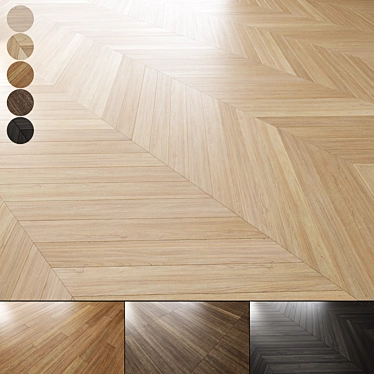 Premium Oak Floor Texture Pack 3D model image 1 