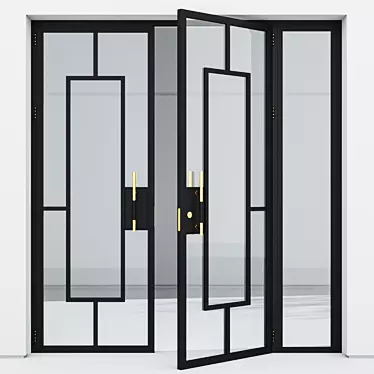 Premium Aluminium Door Model 216 3D model image 1 