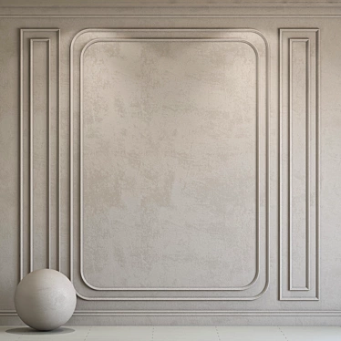 Decorative Plaster with Moulding 273 3D model image 1 