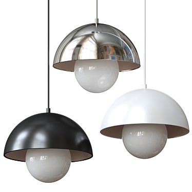 Spherical Teodor Pendant Lamps 3D model image 1 