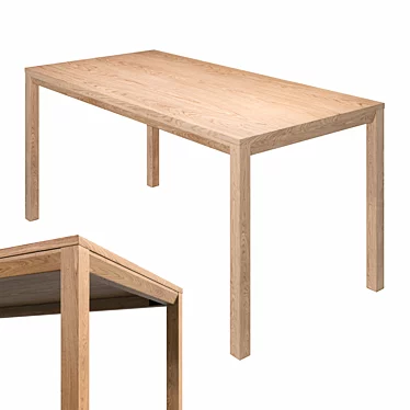 AIR. Rectangular extendable oak table made by Tohma.