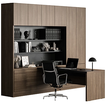 Executive Office Desk Furniture 437 3D model image 1 