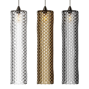 Sleek Handcrafted Modern Pendant Light 3D model image 1 