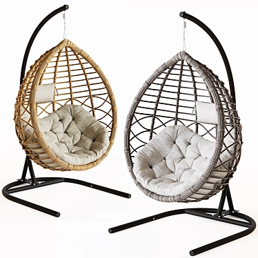 Veil2-LM Hanging Chair Duo 3D model image 1 