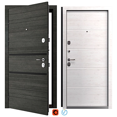 Bulat K-8 514 Metal Door 3D model image 1 