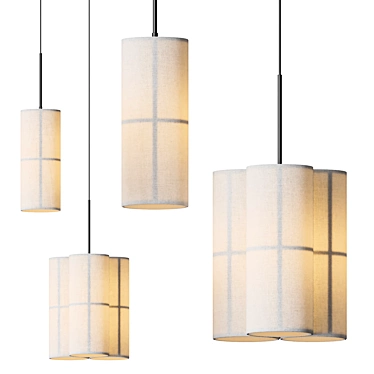 Versatile Hashira Pendant Lamp 3D model image 1 