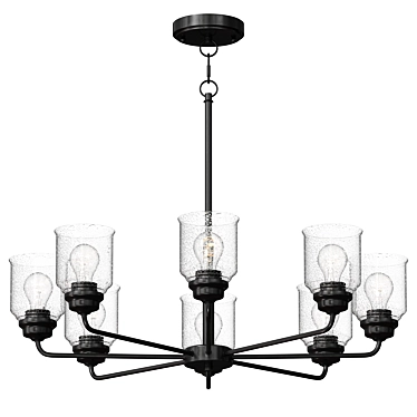 Modern Acadia 8-Light Chandelier 3D model image 1 