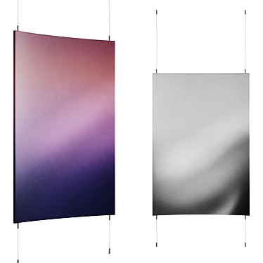 Gradient ARC Wall Panel 3D model image 1 