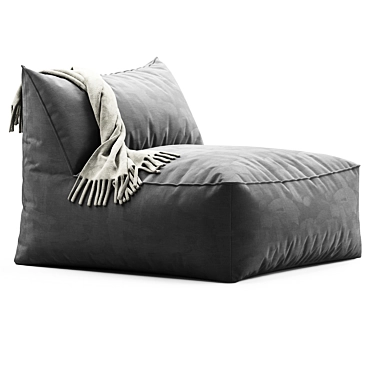 Modern Fabric Garden Armchair Design 3D model image 1 