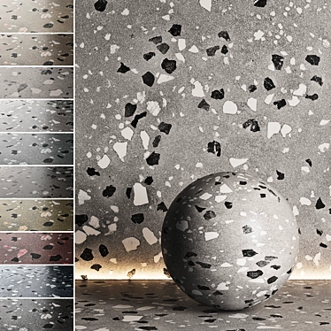  Seamless Terrazzo Marble Texture Pack 3D model image 1 
