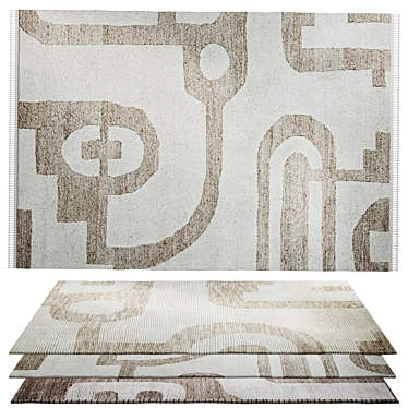 Ethnic Style Rug Set 3D model image 1 