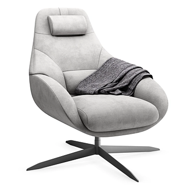 Luxurious Modern Bolia Saga Armchair 3D model image 1 