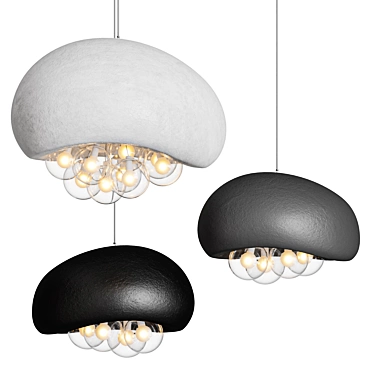 Modern Bubble Pendant Lamp 3D model image 1 